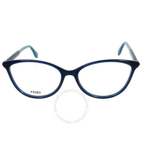 Fendi Transparent Cat Eye Ladies Eyeglasses FF 0334 00T7 51